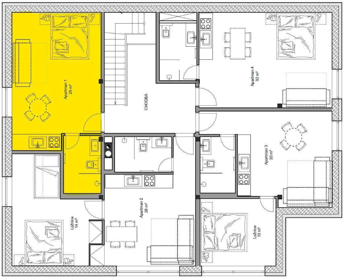 Apartmány Hacienda Boží Dar Esterno foto